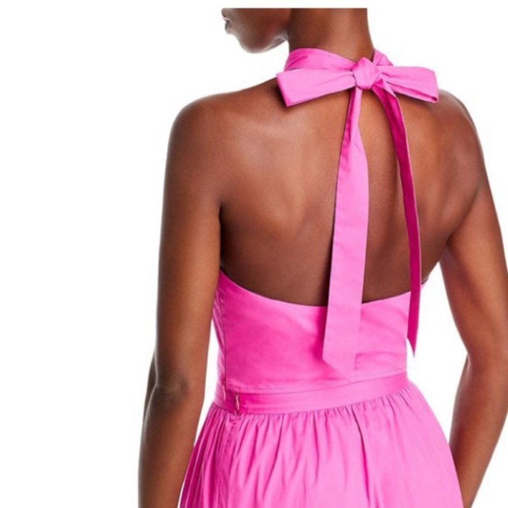New Staud Hot Pink KAI Halter Twist top- Barbie vibes